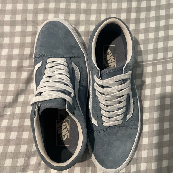 Vans Blue and White Sneakers Classic Skate Design - Picture 4 of 6